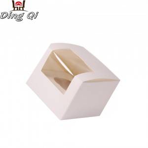 Cardboard paper cake packaging box
