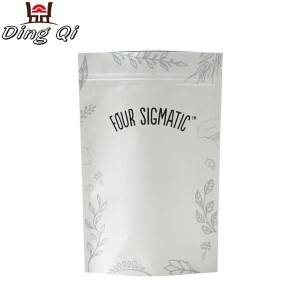 printed white paper bags