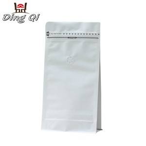 Bright Roof Sheet Food Grade Ziplock Bags - White flat bottom paper bags – DingQi
