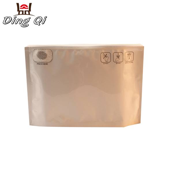 Alu-Zinc Steel Plate Waterproof Stand Bag - Child resistant double zipper bags – DingQi