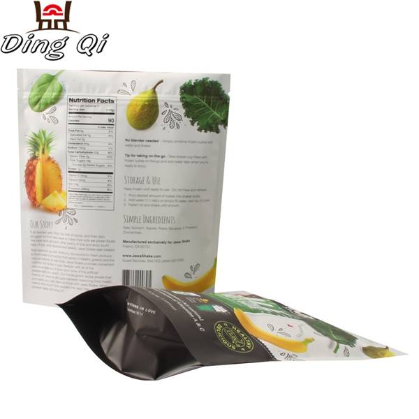 Aluminium Anti-Slip Sheet Kraft Resealable Pouches - plastic bags with logo – DingQi