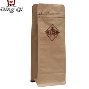 Box bottom coffee bags 0.5lb 1lb 2lb 5lb