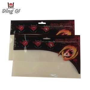 Hot sale soft plastic fishing lure bags with resealable zipper