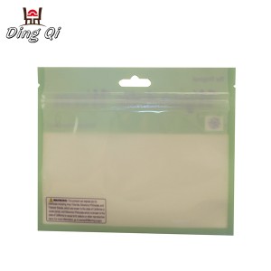 Clear resealable plastic bait zipper bags for fishing lure