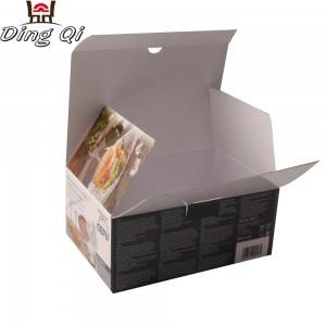 Recycled cardboard paper box for food packaging