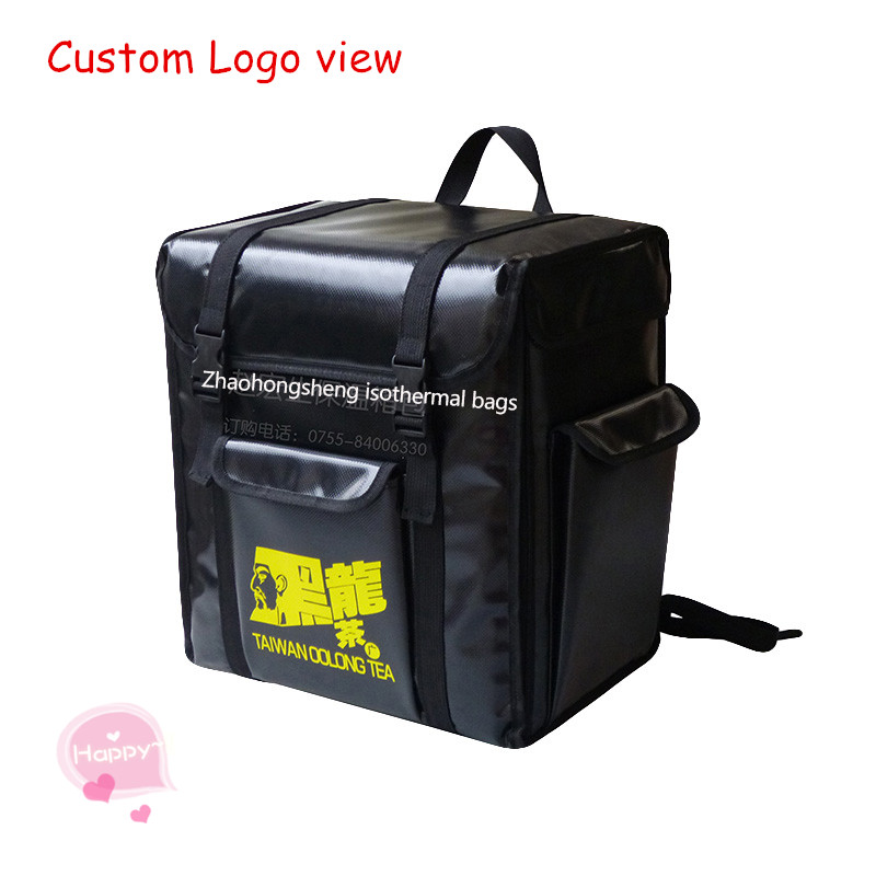 Promotional large custom cold thermal food delivery cooler backpack bag