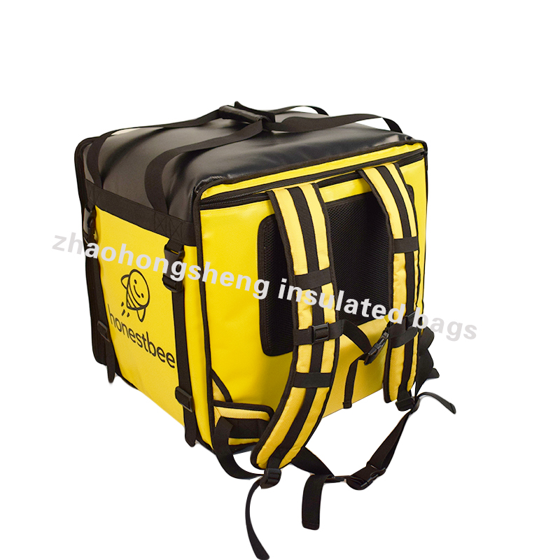 LINE Motorcycle Takeaway Food Delivery Pizza Insulated Lunch Thermos Cooler Backpack for Bike