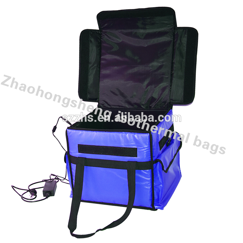 Large Collapsible Heated Insulated Food Delivery Lunch Bag