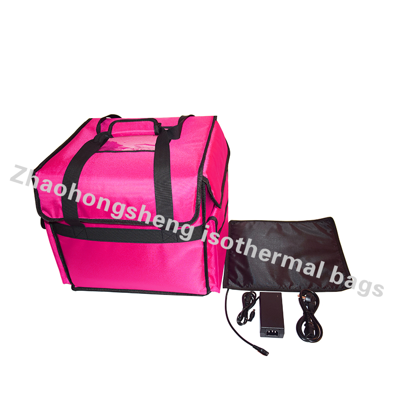 LINE Waterproof 12V Insulated Lunch Container Hot Food Heated Pizza Delivery Bag