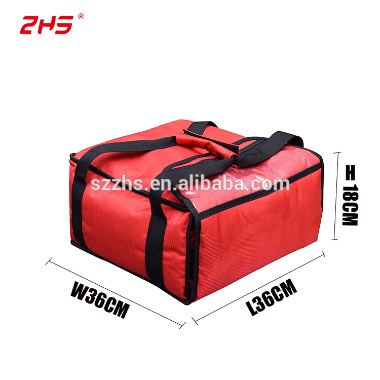 14'' thermal insulated pizza food delivery cooler bag