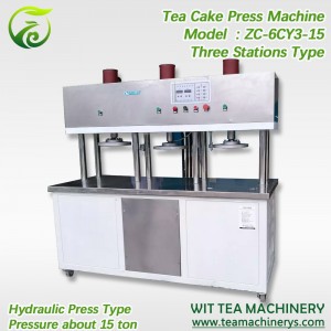 3 Stations Hydrualic Cake Tea Press Machine ZC-6CY3-15