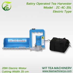 Quality Inspection for Chain Plate Tea Drying Machine - Battery Operated Mini Tea Leaf Harvester Machine ZC-4CD-35L – Wit Tea Machinery