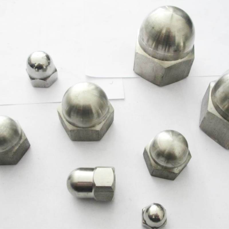 304 316 Stainless steel hex domed cap nut.