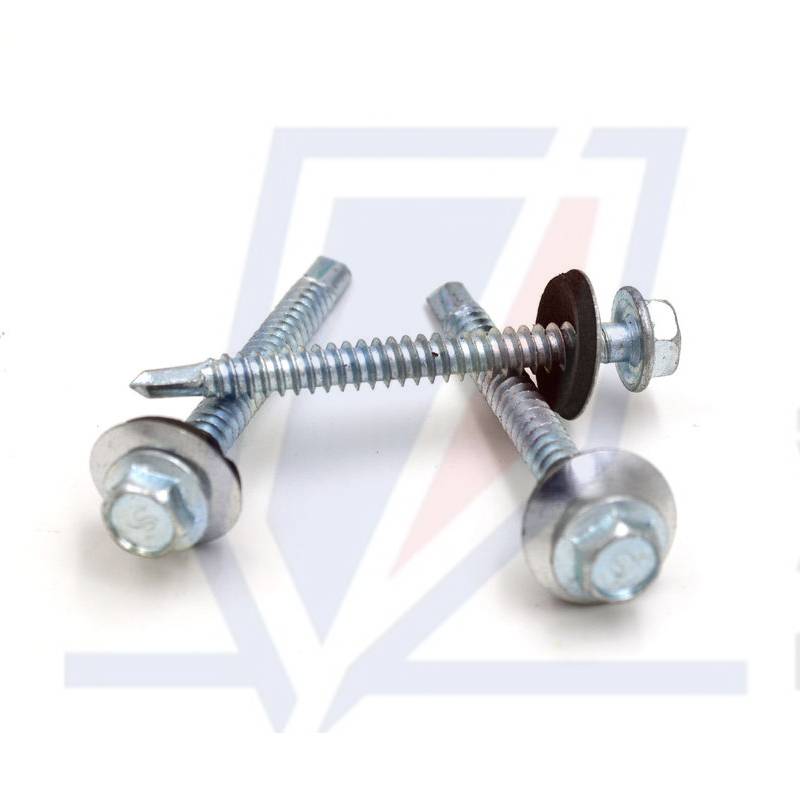 high quality hex head self drilling screws with epdm bonded washer