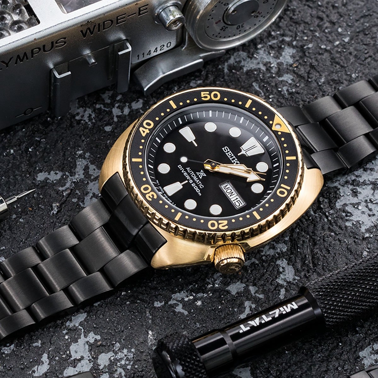 22mm black stainless steel watch strap sale outlet