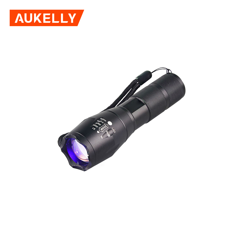 Aukelly Ultra Violet UV Flashlight 9 LED UV Purple Torch Light Urine Detector 365nm 395nm laser pointer 365nm uv led torch