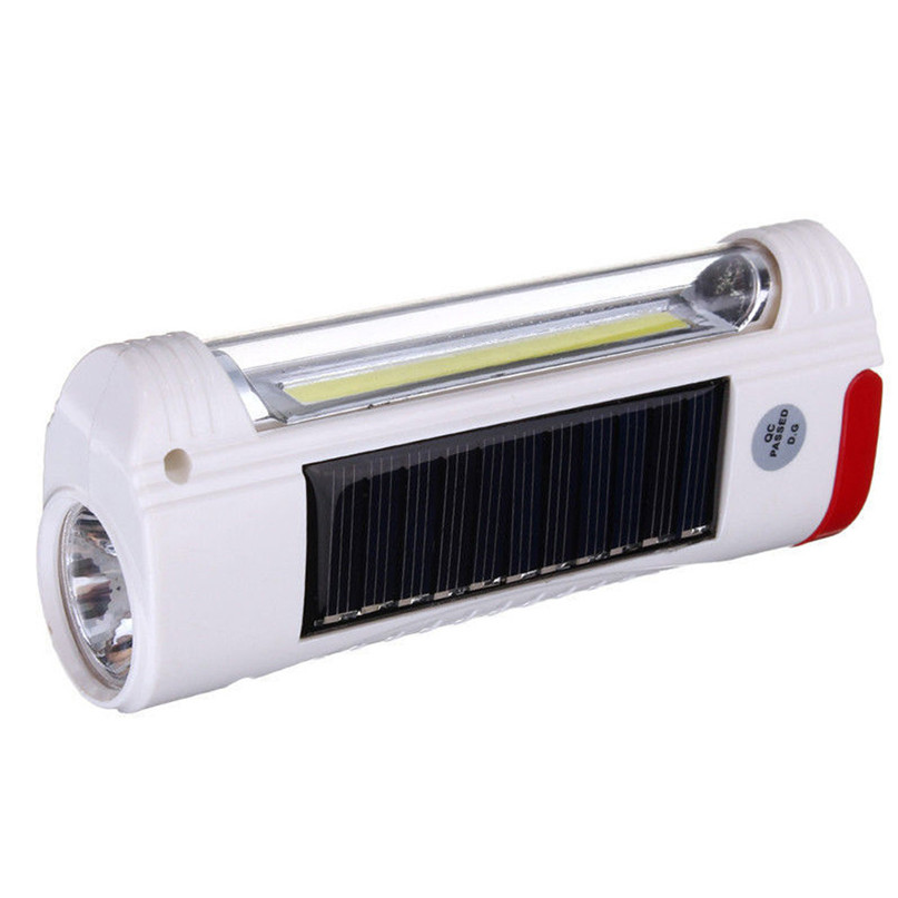 Multifunction USB COB tiny torch solar powered flashlight
