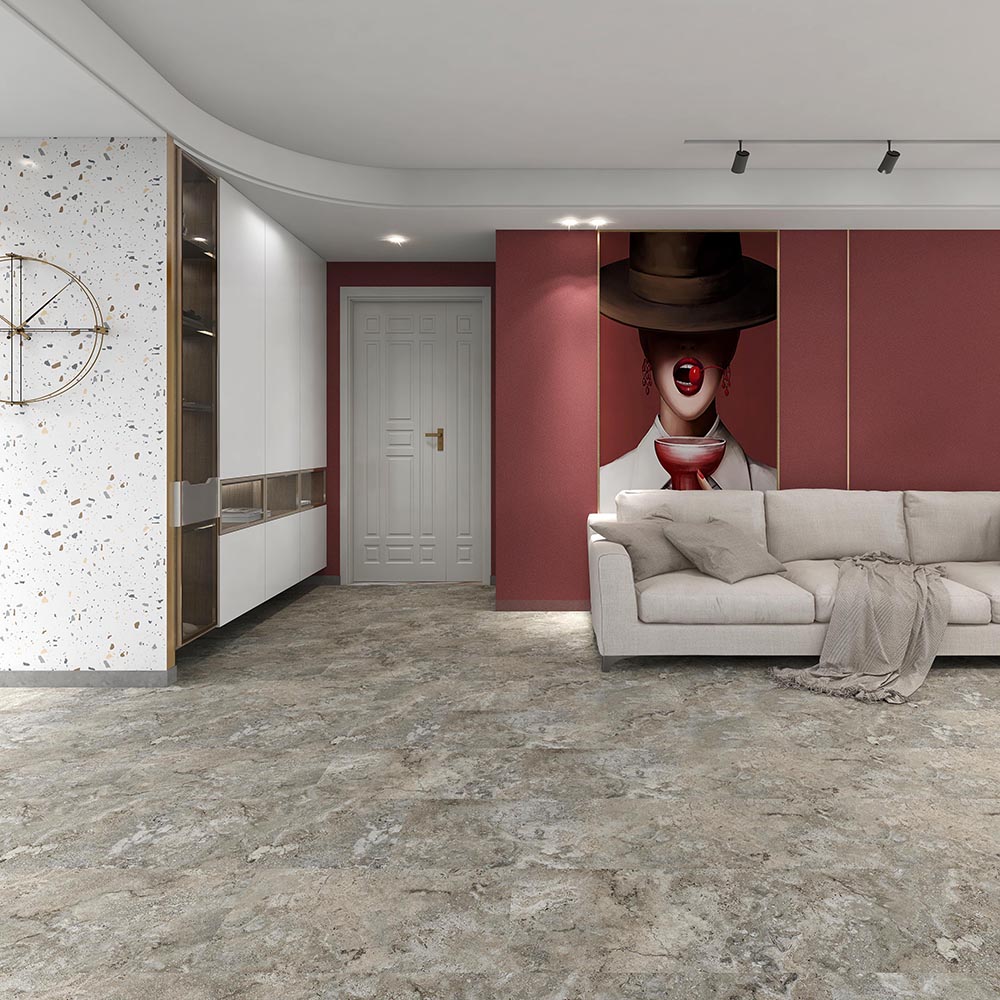 Light Grey Marble Grain SPC Click Flooring Tile Featured Image