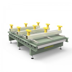 transformer core assembly moveable stacking table