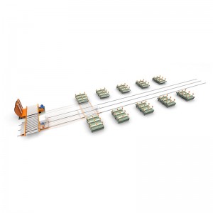 Power transformer moveable automatic trolley core tilting core stacking line