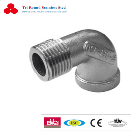 Wholesale Discount Stainless Steel Companion Flange -
  Forged 316 Stainless Steel 3/4in. 90° Street Elbow Fitting – Threaded – Triround