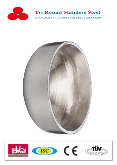 factory low price 316l Polished Decorative Tubes -
 Butt-Weld Unpolished End Cap – Triround