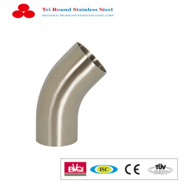 New Fashion Design for Seamless Pipe Mill -
 Polished 45° Elbow with Tangents – Triround
