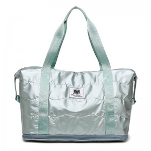 OMASKA 388# Custom Logo Waterproof gym duffel bag with shoes pouch (2)