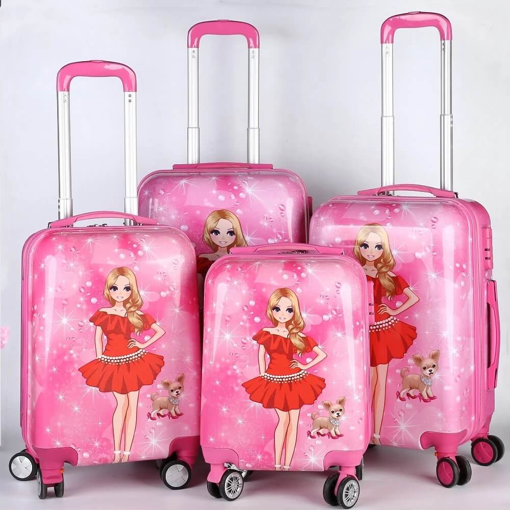 OMASKA China supplier Airport school suitcase cute girls kids 5 piece luggage set