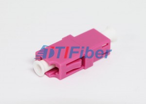 LAN Network OM4 Purple Color Fiber Optic Adapter with PBT Housing