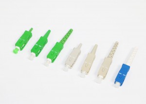 SC OM1 OM2 Fiber Optic Cable Connector Telecome Class For 0.9mm Cable