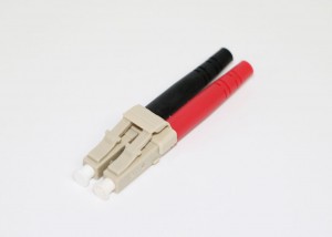 LC OM4 Fiber Optic Cable Connectors With 90 Deg...