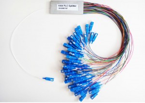 1×64 PLC SM Fiber Optic Cable Coupler For FTTP / FTTH / FTTN / FTTC