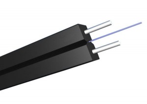 Indoor Singlemode GJYXCH FTTH Flat Drop Cable Uban G657A2 Optical Fiber