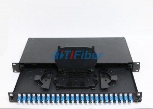 Duplex Port Fixed 24 Port Lc Fiber Patch Panel / Fibre Termination Box