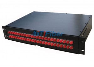 48 Inti Fiber Optic Kabel Patch Panel Untuk FC / UPC Serat Optik Patch Cord
