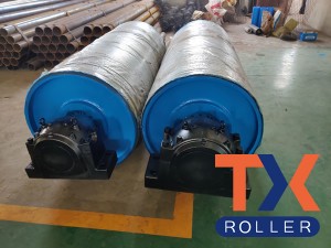 Conveyor pulleys with SKF bearing & blocking