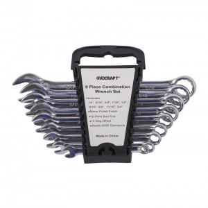 9PC COMBINATION WRENCH SET SAE