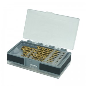DRILL & DRIVER BIT SET WITH DOUBLE FACE BOX