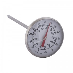 EASY-TO-READ DIAL THERMOMETER,1”/1-3/4”, -40-180 DEGREES FAHRENHEIT