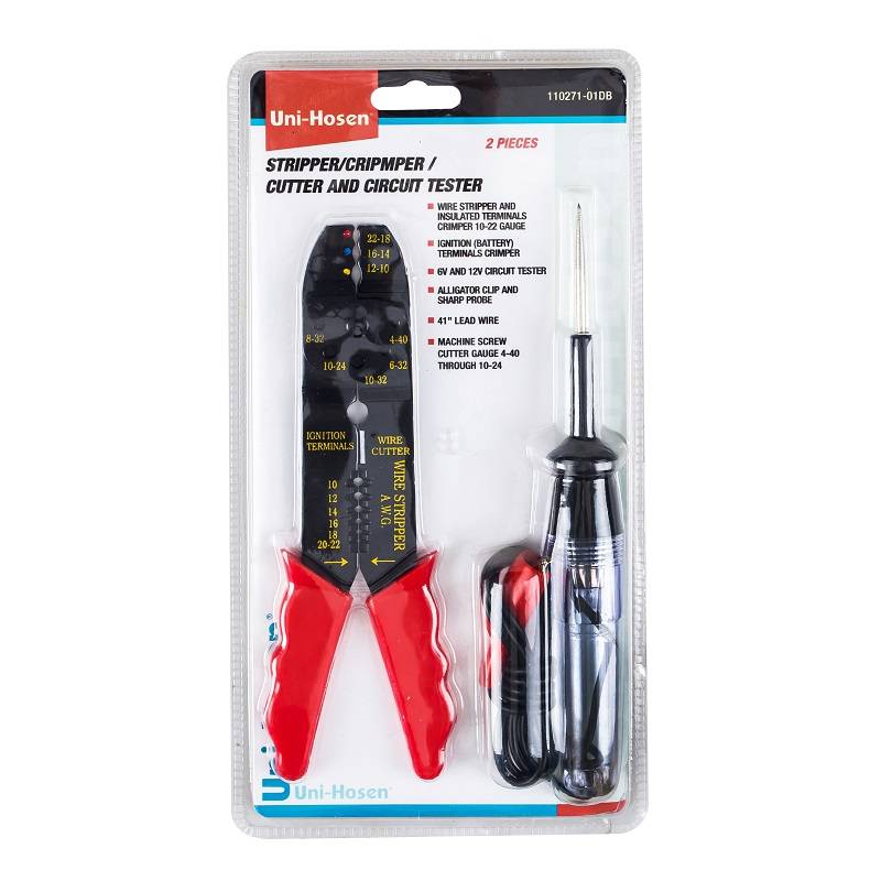 2PC SET STRIPPER/CRIMPER/CUTTER AND CIRCUIT TESTER Featured Image