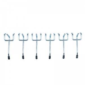 6PC 2-INCH PEG HOOKS FOR HOME STORAGE