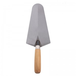 8-IN BRICK LAYING TROWEL SQUARE EDGE W/ WOOD HANDLE