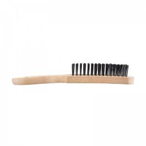 SOLID STAINLESS STEEL UTILITY WIRE BRUSH FOR RUST REMOVAL