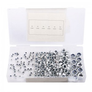 195PC LOCK NUTS ASSORTMENT, 6 SIZES FORM M3 TO M10