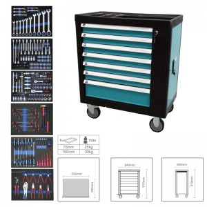239 PC TOOL SET IN TOOL CABINET