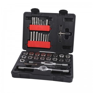 39PC METRIC TAP AND DIE SET, CARBON ALLOY STEEL