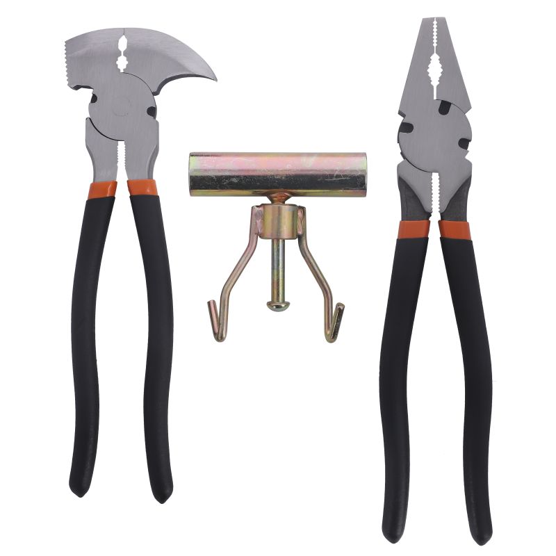 3PC FENCING PLIERS AND WIRE UNROLLER-1