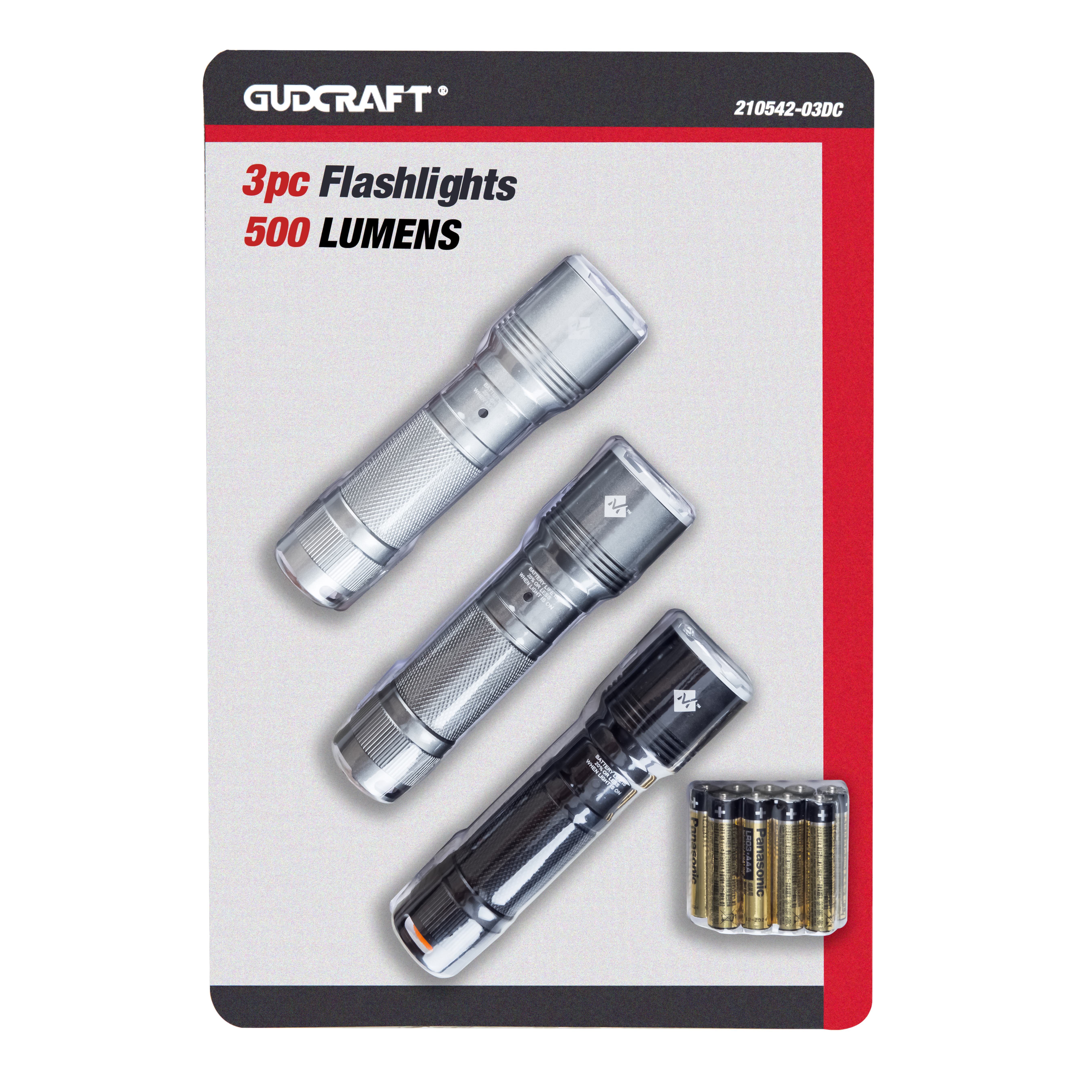 Factory Price For Mechanics Magnetic Flashlight -
 3PC LED TACTICAL FLASHLIGHTS SET 500 LUMENS – Uni-Hosen
