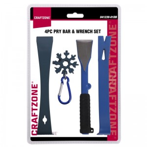 4PC PRY BAR & WRENCH SET
